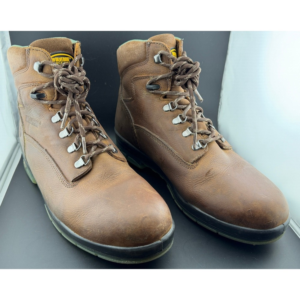 Wolverine DuraShocks-Work Boots, Brown Leather, Thinsulate, W03226, Mens 12EW